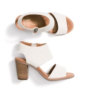 Toms - Majorca Cutout Heel Sandal Off-White